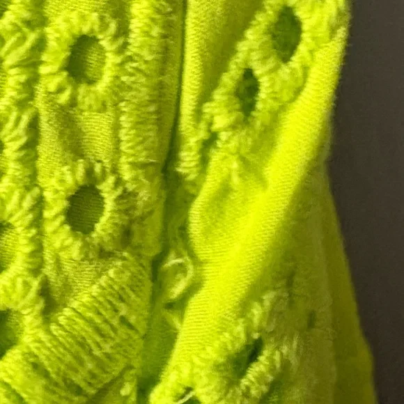 Farm Rio Monstera Eyelet Midi Skirt in Green. Size XXS - Picture 14 of 14